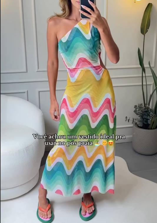 Rainbow Wave Dress
