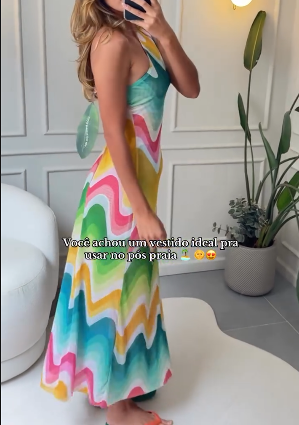 Rainbow Wave Dress