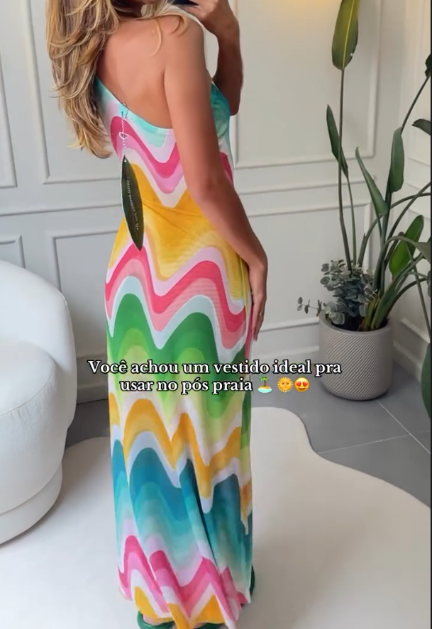 Rainbow Wave Dress