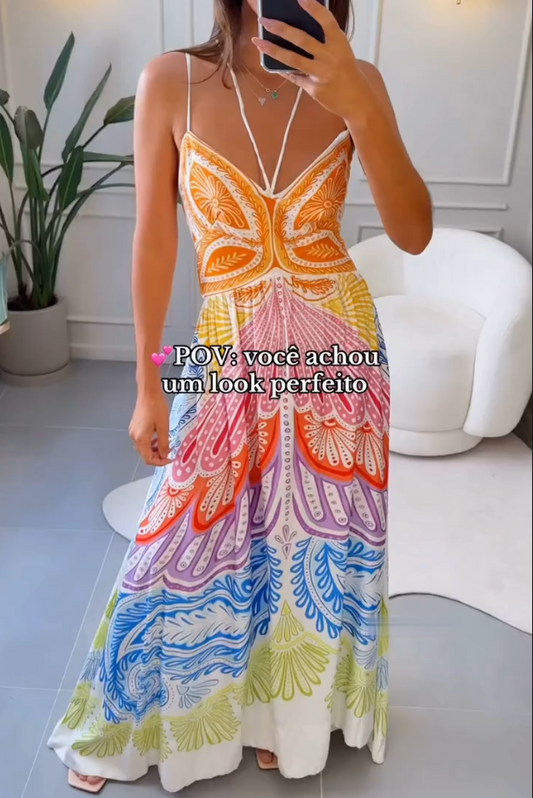 Gorgeous Colorful Butterfly Dress