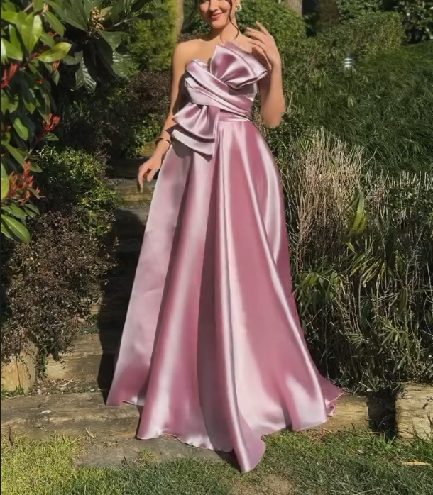 Light Pink Chest Bow Dress