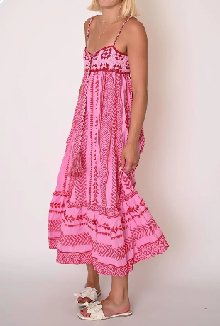 Print Boho Spaghetti Strap Dress