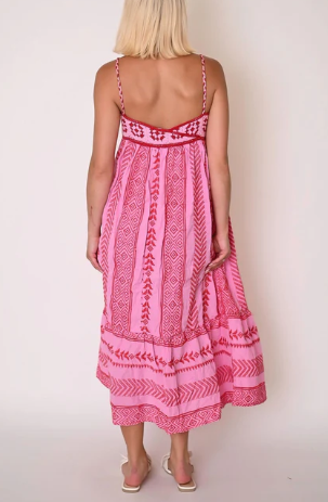 Print Boho Spaghetti Strap Dress