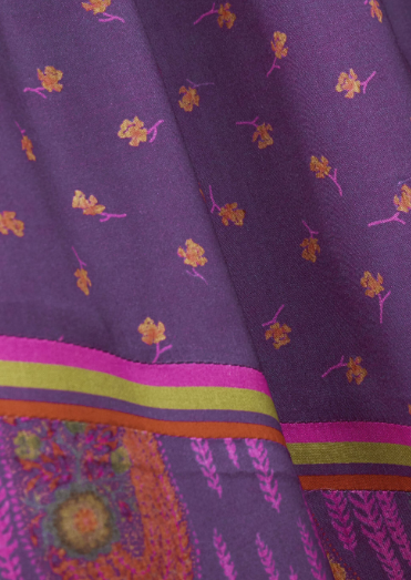 Purple Mural Polka Dot Skirt