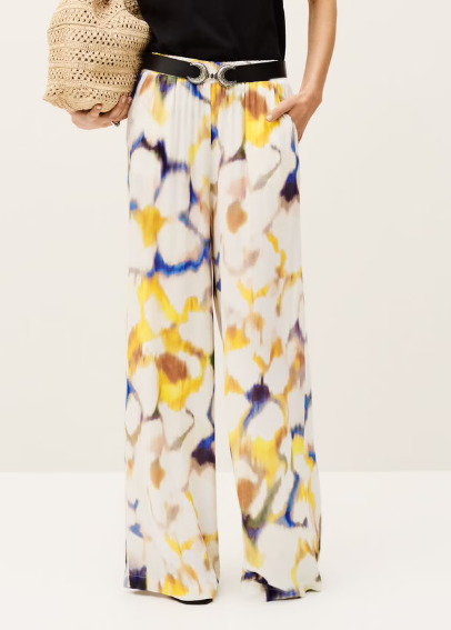 Flower Ice Silk Cool Pants