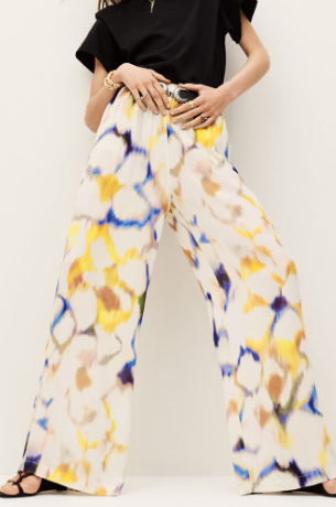 Flower Ice Silk Cool Pants