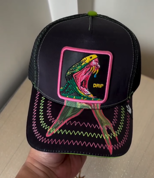 Sunscreen Mesh Pure Cotton Embroidered Animal Baseball Cap