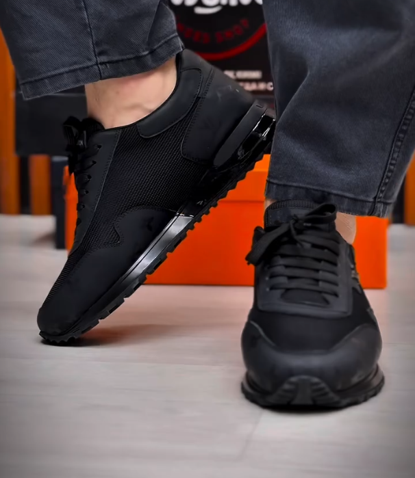 Breathable Leather Patchwork Casual Sports Shoes