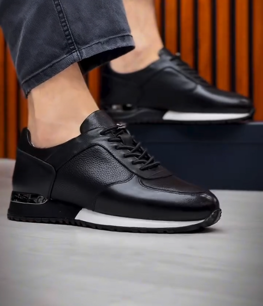 Bright And Breathable Leather Casual Shoes
