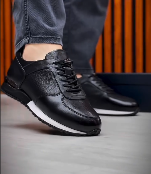 Bright And Breathable Leather Casual Shoes