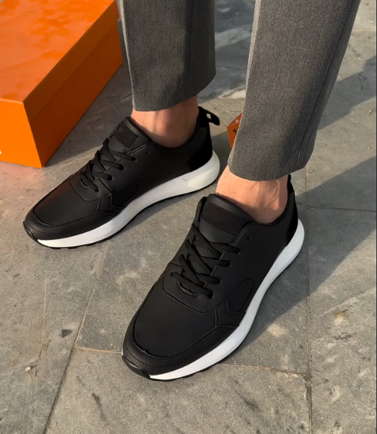 Matte Breathable Leather Casual Shoes