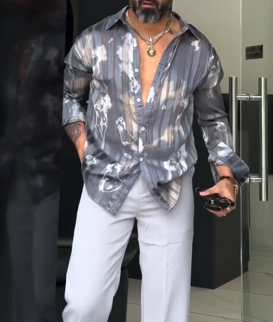 Silk Ink Long Sleeved Shirt