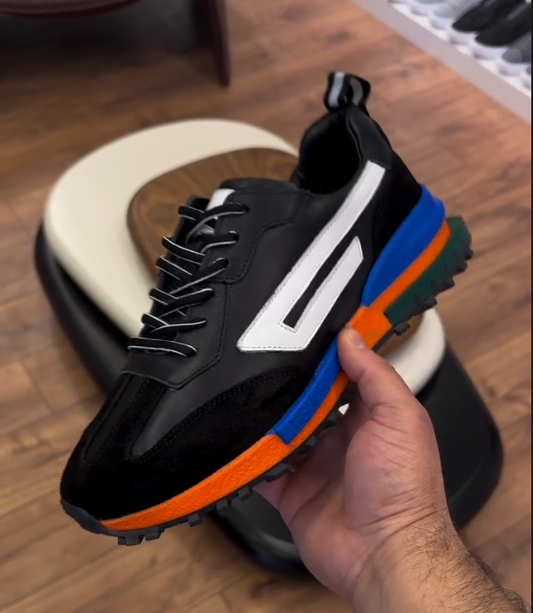 Color Blocked Sole Casual Sports Shoes