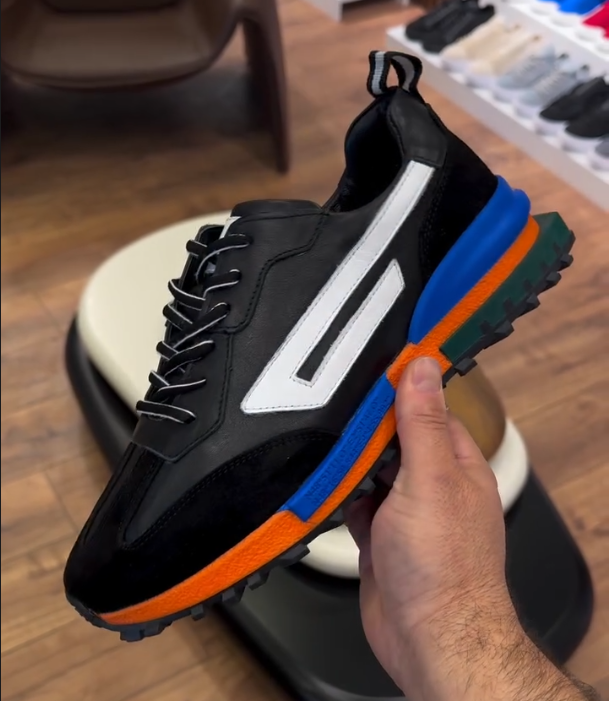 Color Blocked Sole Casual Sports Shoes