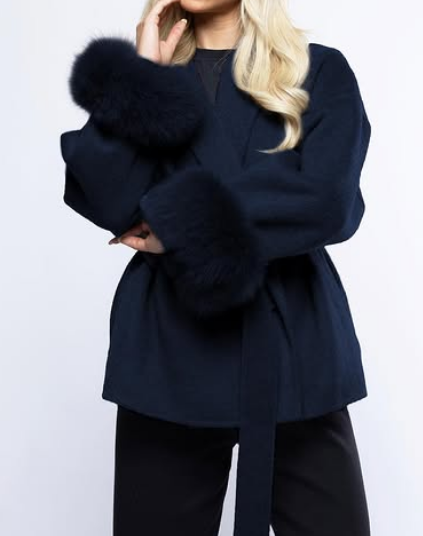 Faux Fur Casual Loose Lapel Coat