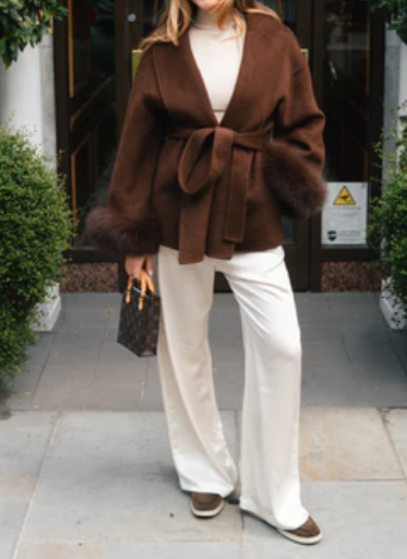 Faux Fur Casual Loose Lapel Coat