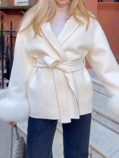 Faux Fur Casual Loose Lapel Coat