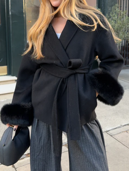 Faux Fur Casual Loose Lapel Coat