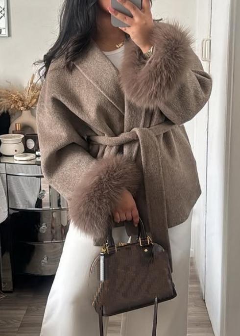 Faux Fur Casual Loose Lapel Coat