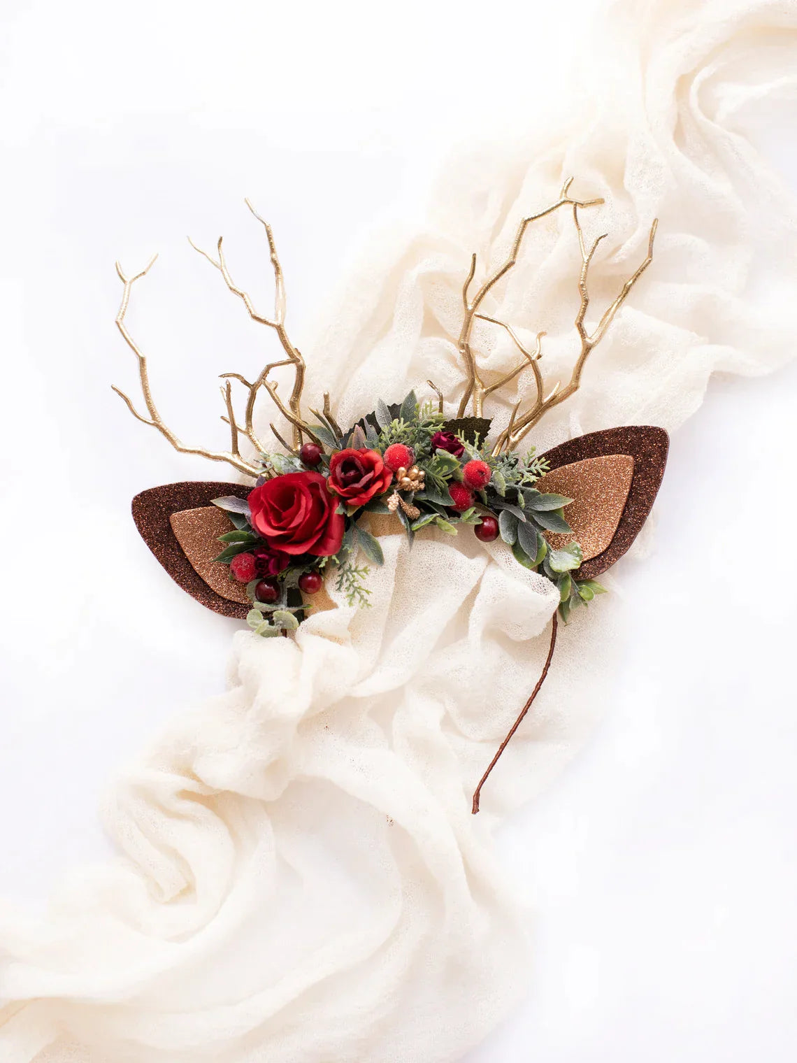 Reindeer Headband- Reindeer Antler