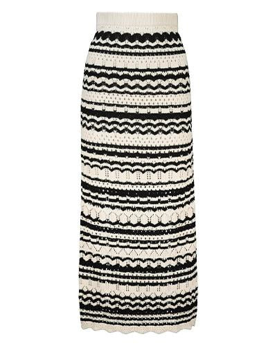 Striped Crochet Vest and Skirt