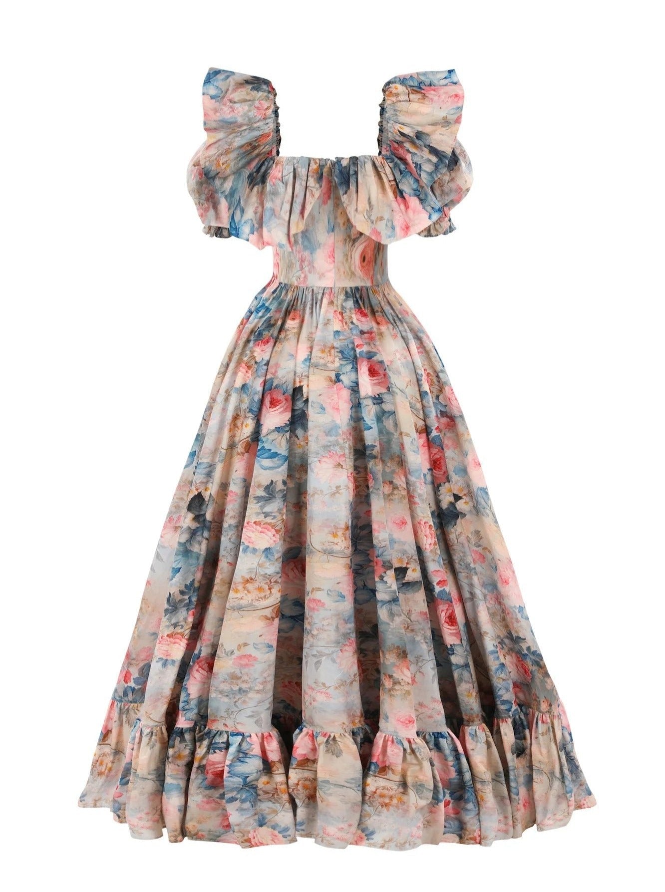 Short Sleeve High Waist Dress