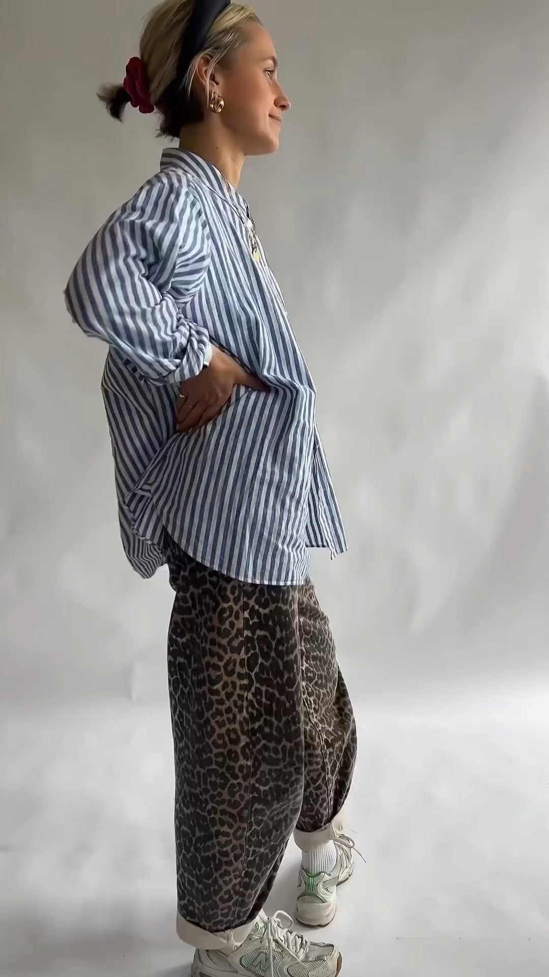 Leopard Betzy Cropped Jeans