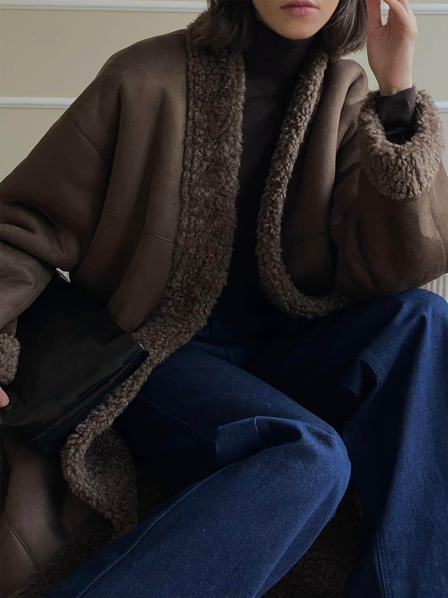 Reversible Faux Fur Coat