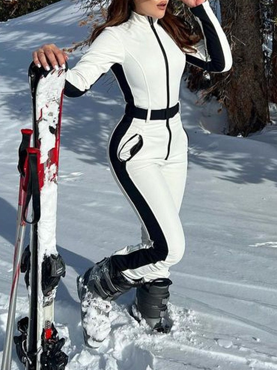 Women's Warm Waterproof Fashion Ski Suit