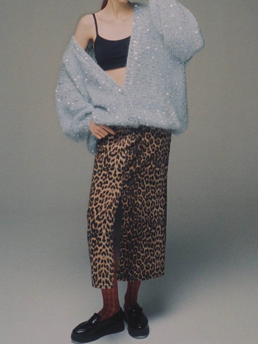 Sequin Loose Cardigan