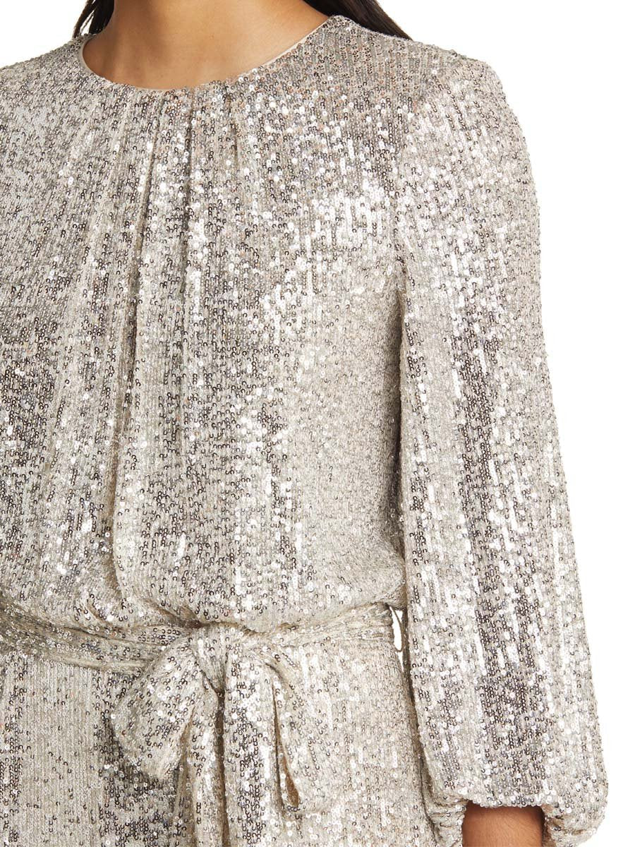 Sequin Long Sleeve Jumpsuit