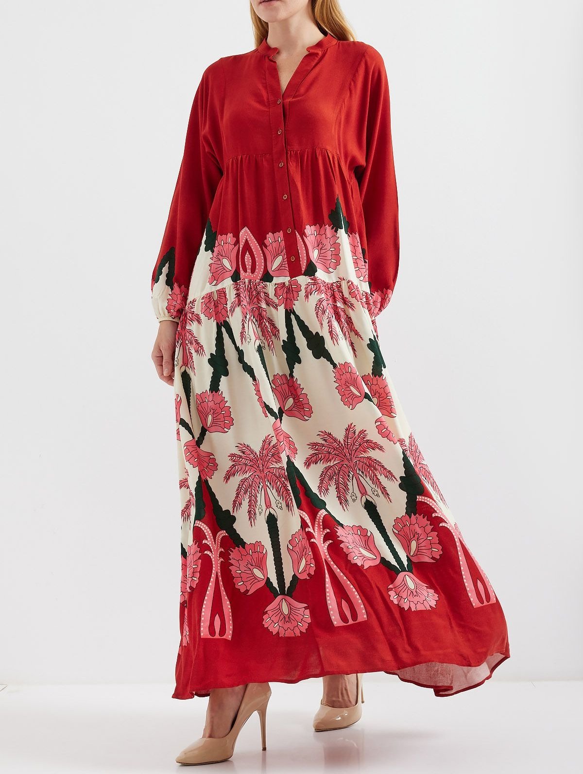 Pink Coconut Tree Dress