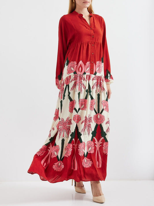 Pink Coconut Tree Dress