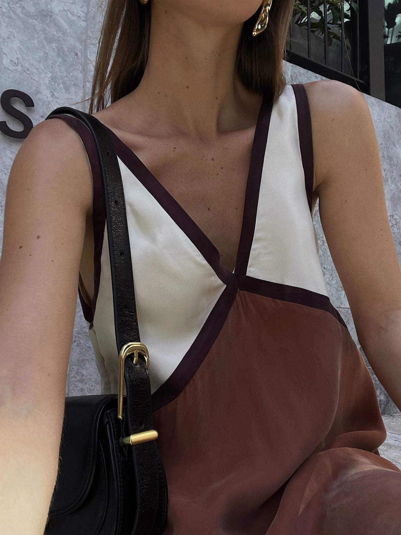 Loose Sleeveless Tank Top Color Dress