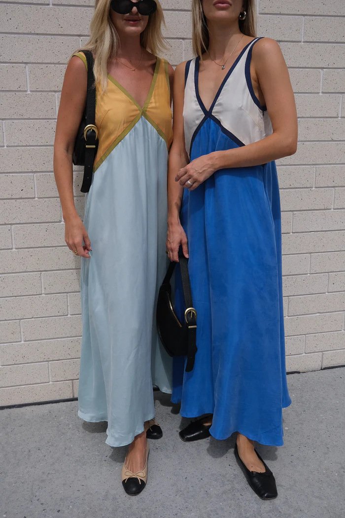 Loose Sleeveless Tank Top Color Dress