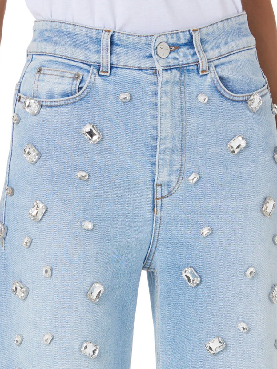 Rhinestone Denim Jeans