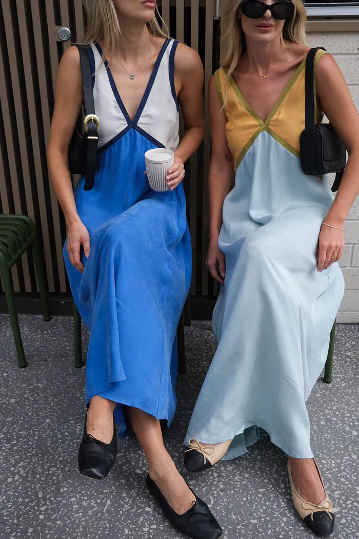 Loose Sleeveless Tank Top Color Dress