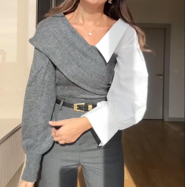 Design Inspired Patchwork Shirt