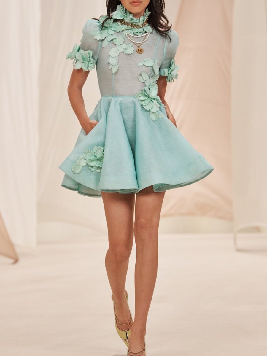 Lace Turtleneck Dress