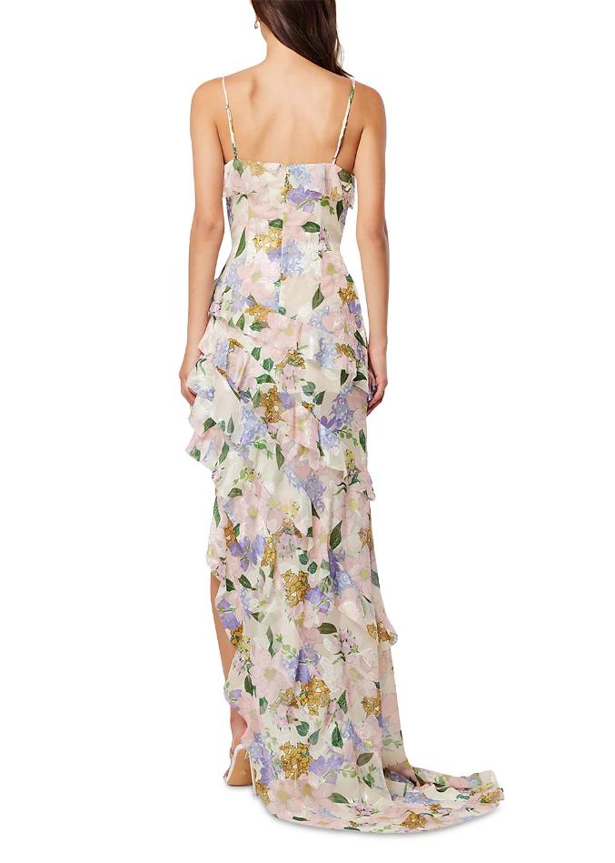 Pleated Floral Dress