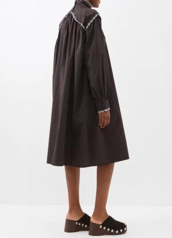 Lazy Casual Black Midi Dress