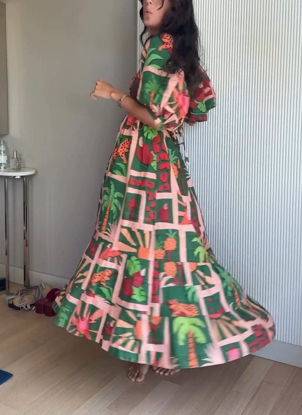 Elegant Boho Print Dress