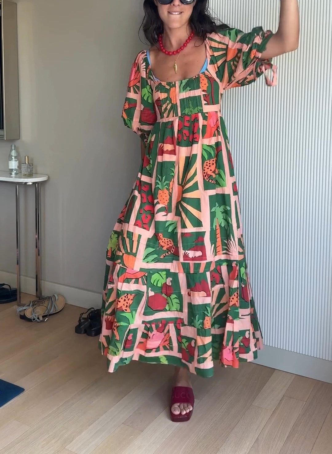 Elegant Boho Print Dress